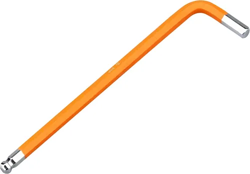 Miniatura 9 de Llave Allen de llave hexagonal de extremo de bola de 0.118 in, llave hexagonal interna, herramienta de reparación de acero S2 de brazo largo