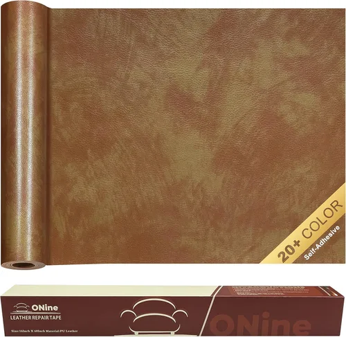 Miniatura 33 de ONine - Parche para reparación de cuero, parche autoadhesivo para sillones, parche de cuero contra rasguños, disponible en diferentes colores, de 5