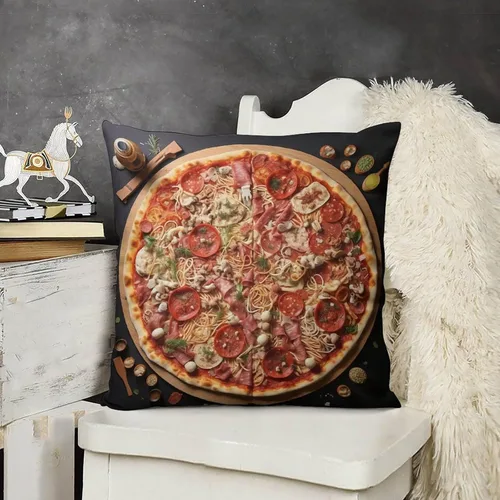 Miniatura 12 de Pots and Pans, Kitchen Clock and Cooking Art Velvet Square Decorative Throw Pillow Covers 12 "x12 Throw Pillow Covers for Outdoor Home Decor