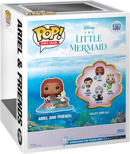 Miniatura 3 de Funko Pop! Deluxe: The Little Mermaid - Ariel & Friends - Figura de vinilo coleccionable - Idea de regalo - Producto oficial - para niños y adultos