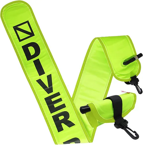 Miniatura 9 de Scuba Choice Surface Marker Buoy (SMB) High-Visibility Dive Signal Tube, Durable Nylon TPU, Compact & BCD-Compatible, Easy Oral Inflator for Diving
