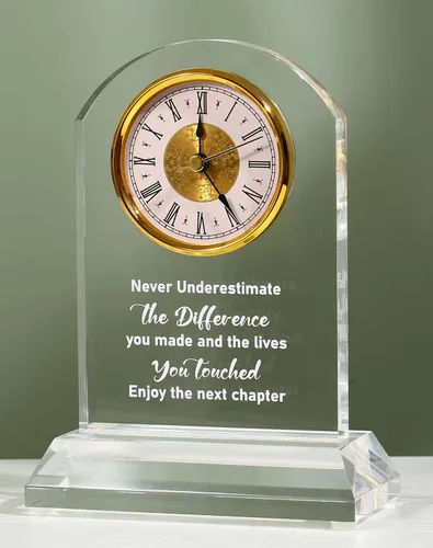 Miniatura 11 de Regalo de jubilación DEEWISH para mujeres y hombres, reloj de escritorio de cuarzo, placa de regalo, regalos para compañeros de trabajo, regalo