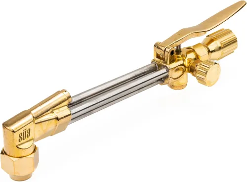 Miniatura 12 de SÜA - Antorcha de oxicombustible resistente compatible con Harris con válvulas de retención + punta de corte + punta de soldadura + punta