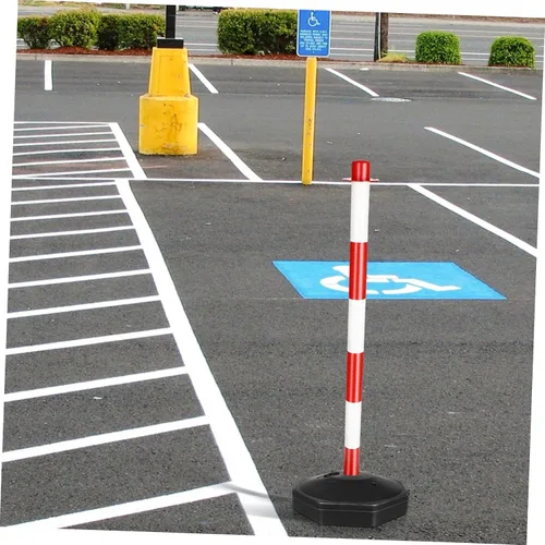 Miniatura 3 de Marcadores de entrada de bolardo de seguridad Bolardo de tráfico poste delineador poste con base Conos de tráfico de plástico Conos de tráfico