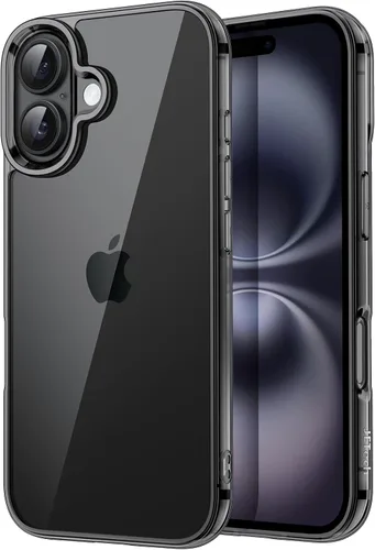 Miniatura 10 de JETech - Funda para iPhone 16e de 15,5 cm 2025, cubierta a prueba de golpes sin amarillamiento, parte trasera transparente antiarañazos