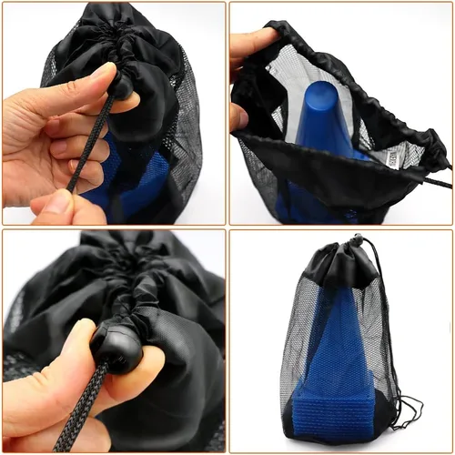 Miniatura 7 de Cones Sports 9 pulgadas, paquete de 15 conos de entrenamiento para práctica de fútbol, juego de conos de campo de agilidad para ejercicios de fútbol