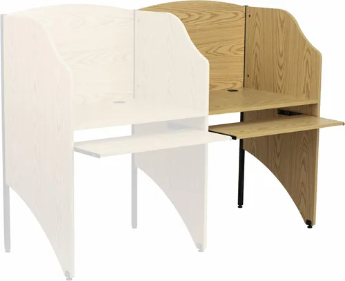 Miniatura 9 de Flash Furniture Jordan - Carrel de estudio complementario en acabado gris nebulosa