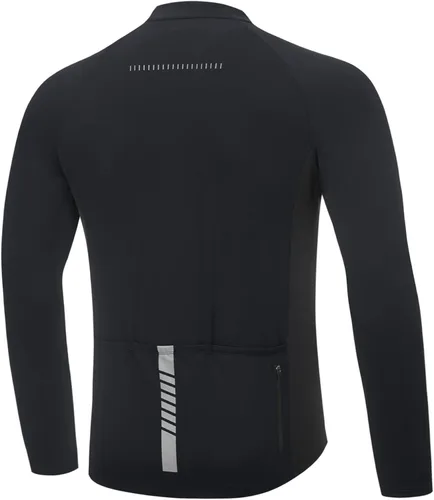 Miniatura 2 de BALEAF Camiseta de ciclismo de manga larga para hombre para ciclismo de carretera para bicicleta de montaña bolsillos con cremallera completa UPF50