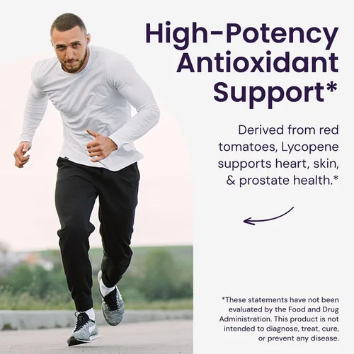 Miniatura 6 de Healthy Origins Licopeno 15 mg, 60 cápsulas blandas - Suplemento antioxidante derivado de tomate natural - Apoya la salud de la próstata, la función