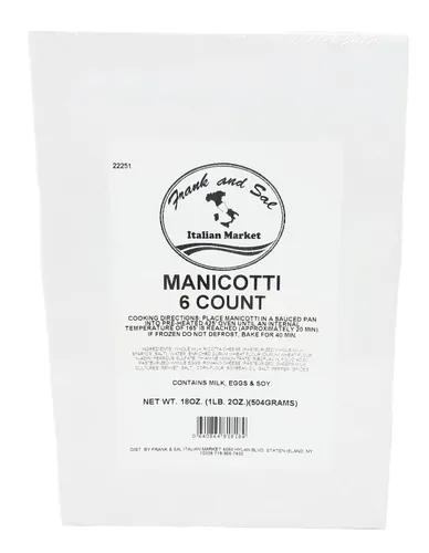 Miniatura 3 de Fresh Made Manicotti 6 cajas – Hecho en Brooklyn por Frank and Sal Italian Market – 36