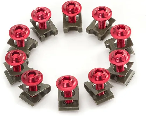 Miniatura 8 de 30 unids M6 0.236 in motocicleta carenado cuerpo tornillo tornillo spire velocidad sujetador tuerca ajuste para S1000RR CBR1000RR Ninja ZX10R