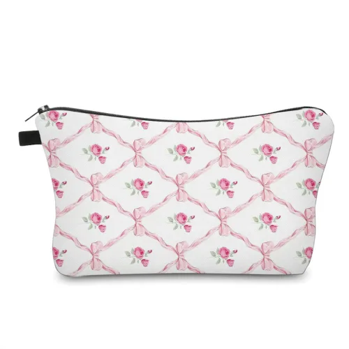 Miniatura 7 de FITINI Bolsa de maquillaje de aguacate de viaje, pequeña bolsa organizadora de cosméticos portátil para mujeres y niñas, con cremallera
