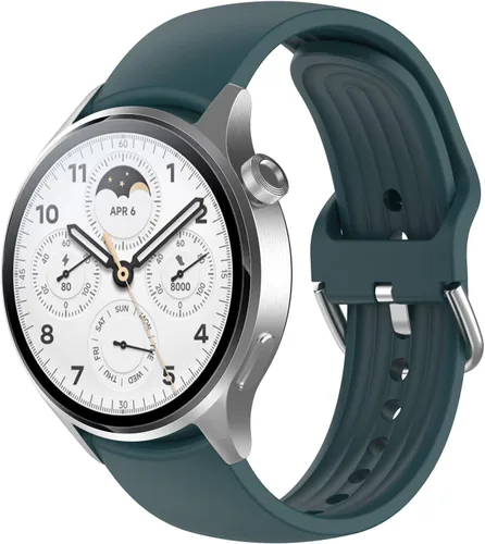 Miniatura 18 de Senter Correa de repuesto de liberación rápida de goma suave de 0.866 in para reloj inteligente Xiaomi S1 pro