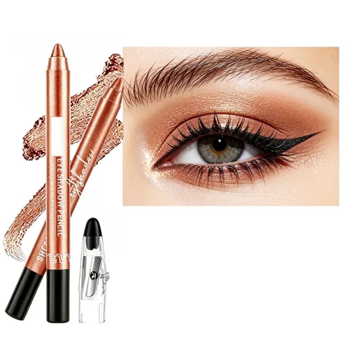 Miniatura 12 de Sombra de ojos en barra negra, delineador de ojos iluminador, barra iluminadora de ojos, sombra de ojos cremosa brillante, sombra de ojos Negro #7