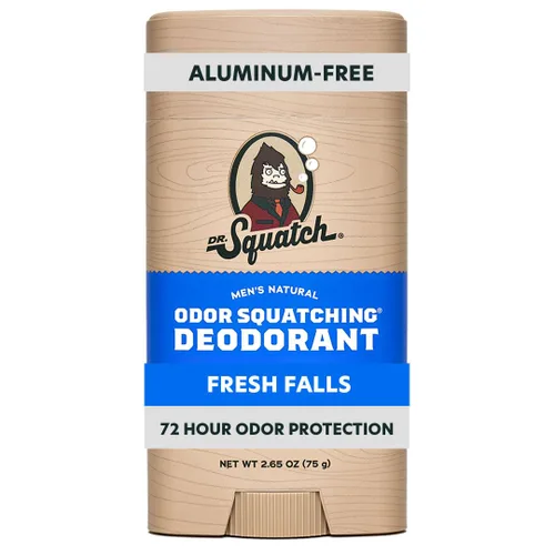 Dr. Squatch Desodorante natural para hombres – Fresh Falls – Desodorante masculino anti-olor sin aluminio (2.65 oz)