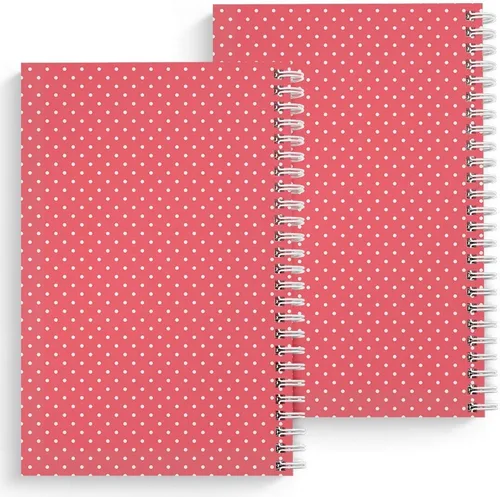 Miniatura 2 de Gotcha Covered Notebooks Mountain Floral: Juego de 2 cuadernos de espiral encuadernados con alambre. Dos diseños elegantes con 120 papeles con rayas