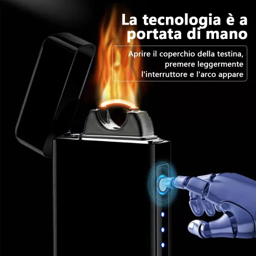 Miniatura 3 de YOZWOO Encendedor eléctrico recargable, encendedor de arco de llama de alta potencia, encendedores USB con indicador de batería LED, encendedores