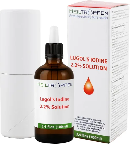 Miniatura 6 de 2.2% Solución de Yodo de Lugol 1 Fl Oz - 30 ml Ingredientes de Grado Farmacéutico Tercera Parte Testada Solución de Lugol Hecha con Yodo