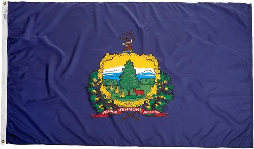 Miniatura 4 de Annin Flagmakers Bandera del estado de Vermont fabricada en Estados Unidos según las especificaciones de diseño oficiales del estado, 3 x 5 pies