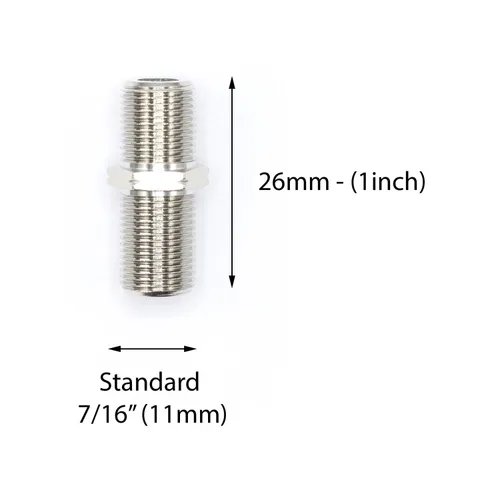 Miniatura 4 de THE CIMPLE CO Conectores de cable coaxial para RG6, RG59, RG58, RG11 - Empalmes coaxiales F81 hembra a hembra - Acopladores de barril para cables