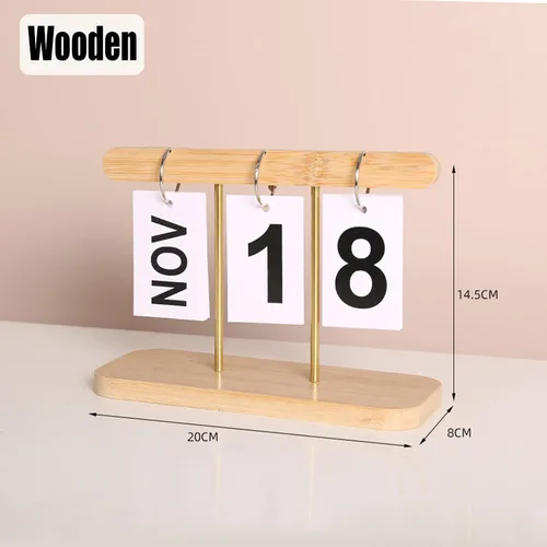 Miniatura 2 de Calendario Diario Perpetuo Desechable para Escritorio 2026 Reutilizable Accesorios de Oficina para Escritorio Decoración para el Hogar Accesorios