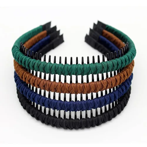 Miniatura 31 de JOBAND Diadema de Aro con Púas Multicolor, Diadema con Peine, Accesorios para el Cabello Suave y Cómodo, Antideslizante para Mujeres/Niñas