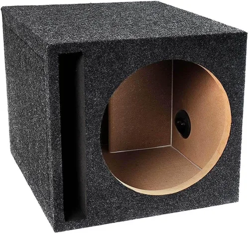 Miniatura 3 de Caja de subwoofer universal alfombrada, 12" de un solo puerto, S12V - Caja abierta
