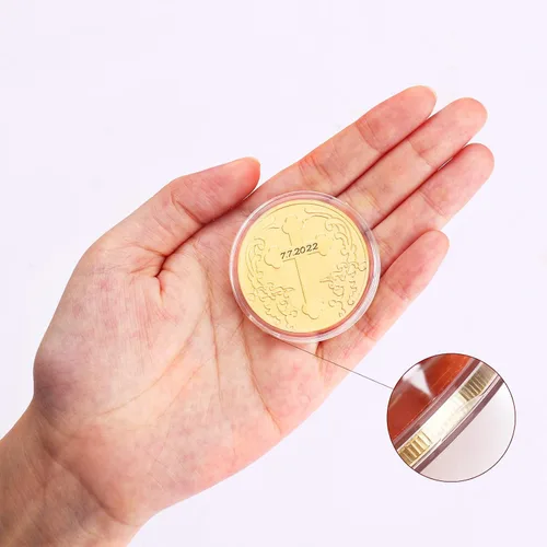 Miniatura 4 de Monedas grabadas personalizadas personalizadas Siervo de Cristo mayordomo de Dios, regalo de sobriedad para hombres y mujeres Oro