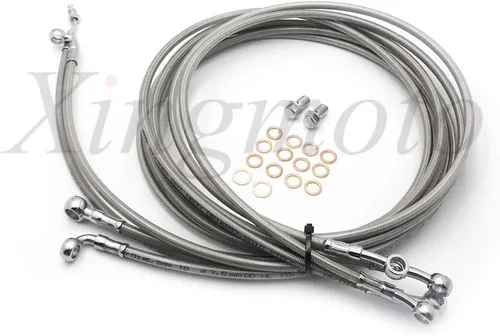 Miniatura 5 de NBX- Kit completo de cables para manillar de acero inoxidable de 35,5 a 16.0 in para Harley 14-17 Touring