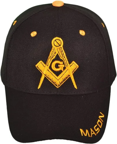 Miniatura 2 de Freemason Mason Lodge Symbol Gorra de béisbol ajustable bordado 3D