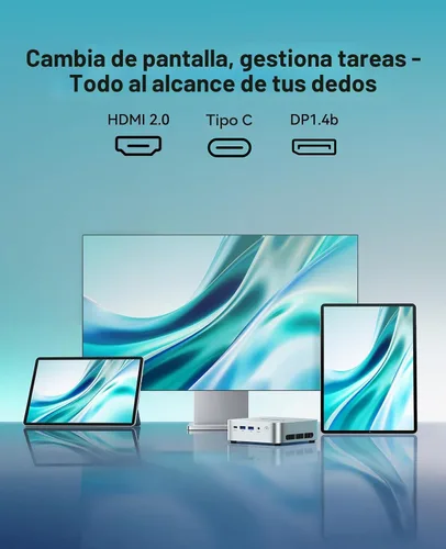Miniatura 5 de ACEMAGIC Mini PC con Windows 11 Pro, AMD Ryzen 4300U (Beat 3500U/N150/N95, hasta 3.7 GHz), 16 GB DDR4 RAM 512 SSD Mini computadoras, 28W MAX Desktop