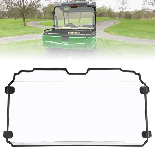 KEMIMOTO Parabrisas Trasero Compatible con John Deere Gator XUV 550 560 590i 590E 590M RSX850i Sport Trail RSX860i No para Modelos S4 Ventana