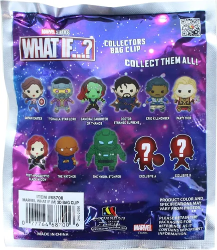 Miniatura 2 de Marvel ¿Qué pasaría si...? Serie 1 Clip de bolsa de espuma 3D