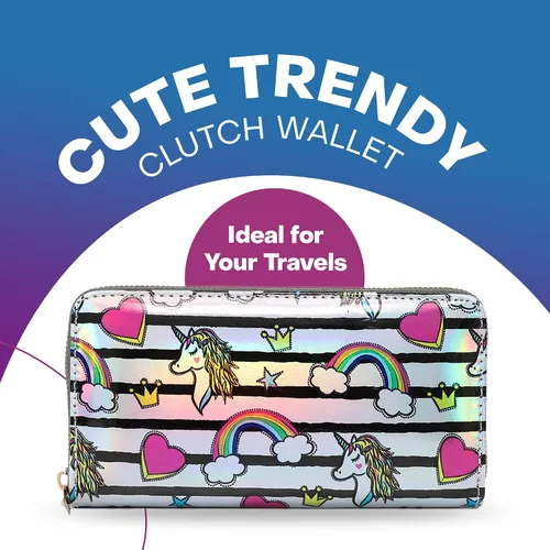 Miniatura 2 de Rave Envy Girls Wallet, Wallet for Girls, Kids Wallet, Cute Trendy Wallets for Women - Fashionable Small Womens Wallets