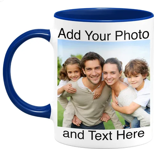 Miniatura 12 de Taza de café con foto personalizada, taza de cerámica personalizada, 11 onzas, apta para microondas, divertida, reutilizable, verde