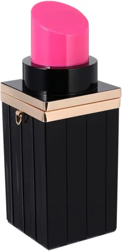 Miniatura 3 de VALICLUD Bolso de mano de mano con forma de lápiz labial elegante de acrílico para mujer