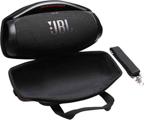 LTGEM - Funda compatible con altavoz portátil JBL Boombox 3 con correa ajustable para el hombro, color negro