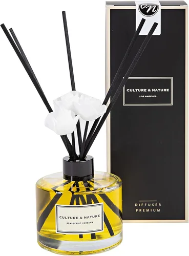 Miniatura 16 de CULTURE & NATURE - Set de difusor de varillas de 6.7 onzas líquidas (200ml) - Difusor con varillas perfumado a vainilla - Fragancia para el hogar