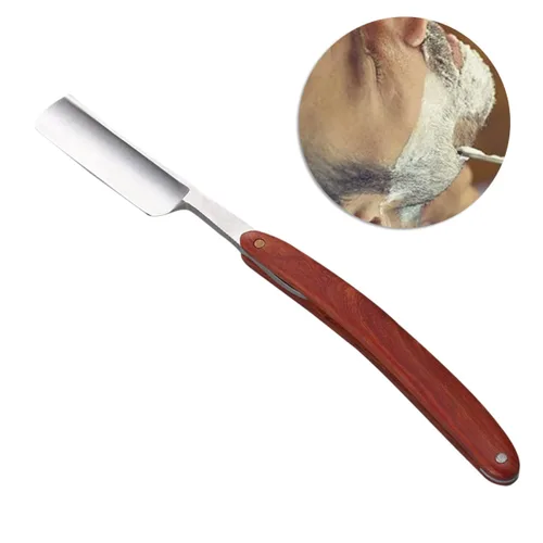 Miniatura 2 de Healifty 2 piezas hechas a mano de madera recta, acero inoxidable, escamas naturales