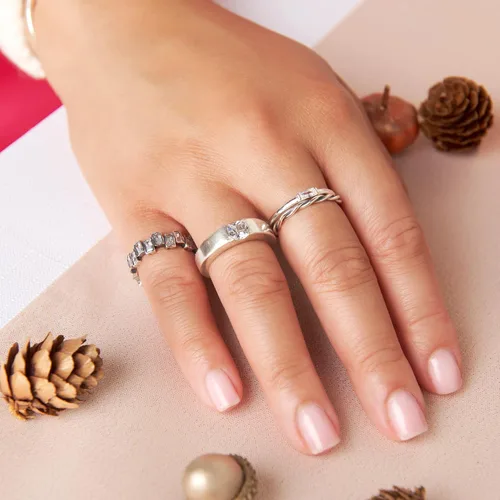 Miniatura 5 de Silpada Anillo de circonita cúbica 'Baguette Touch' en plata de ley