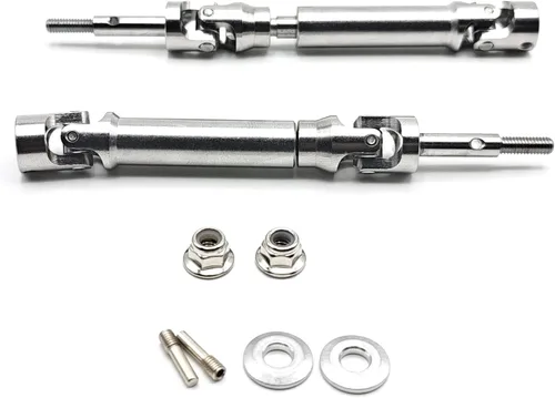 Miniatura 8 de Bujes hexagonales de aluminio de 0.472 in con adaptador hexagonal y tuercas de bloqueo con bridas compatibles con Slash 2wd Upgrades Rustler Bandit