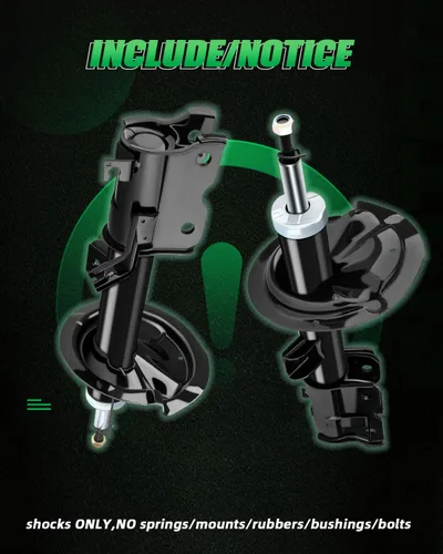 Miniatura 4 de SCITOO - Amortiguadores delanteros de gas para Nissan 2003, 2004, 2005, 2006, 2007, para Nissan para Murano 334380 334381 72267 72268, juego de 2