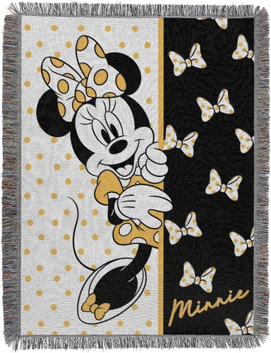 Disney Minnie Mouse - Juego de tapiz de pared, 48 x 60 pulgadas, diseño de Minnie para decoración de habitación, decoración de habitación y hogar de