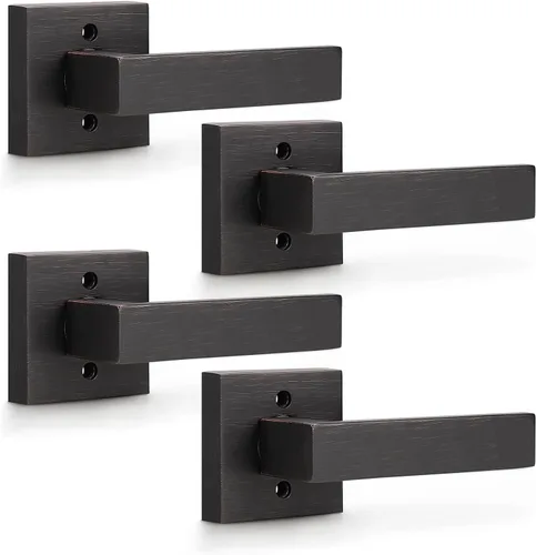 Miniatura 66 de KNOBWELL - Juego de cerradura con 1 picaporte resistente para puertas de una cara, ideal para puertas interiores reversibles, 0.93 libras