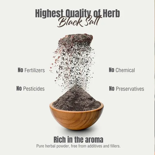 Miniatura 6 de HerbsForever Sal Negra Polvo Kala Namak Mineral 230 GMS