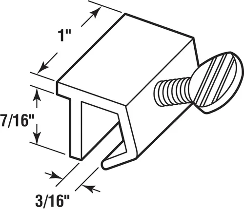Miniatura 7 de Prime-Line U 9819 Aluminio, cerradura de seguridad para ventanas corredizas (paquete de 4)