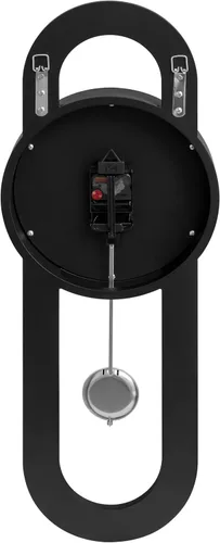 Miniatura 7 de SHYFOY Reloj de pared decorativo, reloj de péndulo con espejo de 31.5 pulgadas, reloj de pared grande silencioso de lujo con diamante triturado