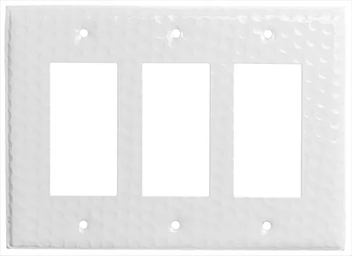 Miniatura 27 de Monarch Abode placa de pared basculante de una banda, placa de pared de cobre puro martillado a mano para un solo interruptor, cubierta decorativa