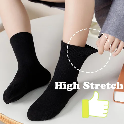 Miniatura 4 de Mini Angel Calcetines de algodón sin costuras para niños y niñas, 6 pares