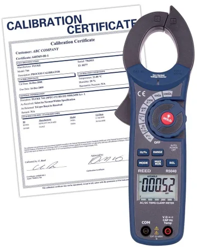 Miniatura 3 de REED Instruments R5040 True RMS AC/DC Clamp Meter con temperatura y detector de voltaje sin contacto, 1000A
